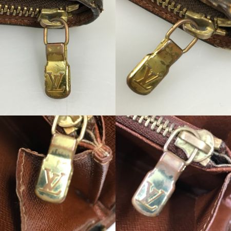  LOUIS VUITTON ルイヴィトン モノグラム ポルトモネ・ジップ ラウンドファスナー 長財布 ジャンク品 M61727 ブラウン