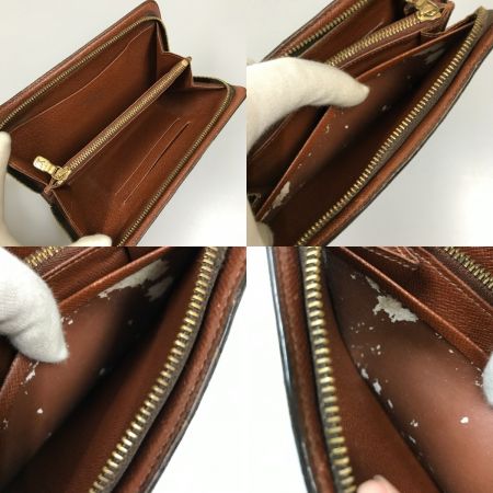  LOUIS VUITTON ルイヴィトン モノグラム ポルトモネ・ジップ ラウンドファスナー 長財布 ジャンク品 M61727 ブラウン