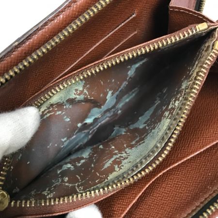 LOUIS VUITTON ルイヴィトン モノグラム ポルトモネ・ジップ ラウンドファスナー 長財布 ジャンク品 M61727 ブラウン