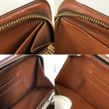  LOUIS VUITTON ルイヴィトン モノグラム ポルトモネ・ジップ ラウンドファスナー 長財布 ジャンク品 M61727 ブラウン