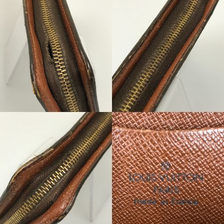  LOUIS VUITTON ルイヴィトン モノグラム ポルトモネ・ジップ ラウンドファスナー 長財布 ジャンク品 M61727 ブラウン