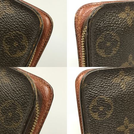  LOUIS VUITTON ルイヴィトン モノグラム ポルトモネ・ジップ ラウンドファスナー 長財布 ジャンク品 M61727 ブラウン