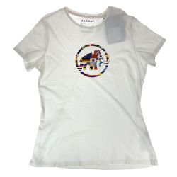 ## MAMMUT マムート ネイション Tシャツ Women ホワイト Lサイズ(アジアサイズXL) Aランク