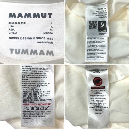  MAMMUT マムート ネイション Tシャツ Women ホワイト Lサイズ(アジアサイズXL)