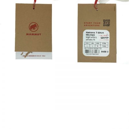  MAMMUT マムート ネイション Tシャツ Women ホワイト Lサイズ(アジアサイズXL)
