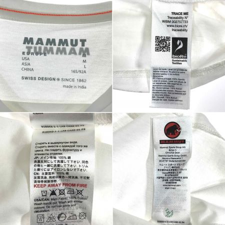  MAMMUT マムート ネイション Tシャツ Women ホワイト Mサイズ(アジアサイズL)