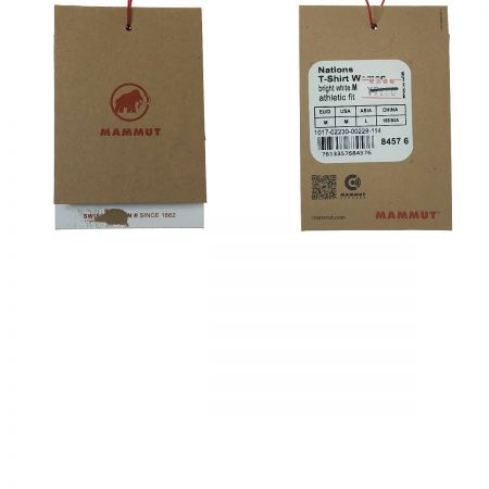  MAMMUT マムート ネイション Tシャツ Women ホワイト Mサイズ(アジアサイズL)