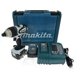 ## MAKITA マキタ 14.4V 充電式4モードインパクトドライバ TP130DRFXW ホワイト 充電器・充電池2個・ケース付 TP130D Bランク