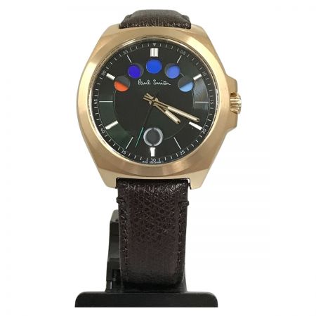 Paul Smith ポールスミス ファイブアイズ 腕時計 クォーツ F335-T021476 ゴールド/ブラウン｜中古｜なんでもリサイクルビッグバン