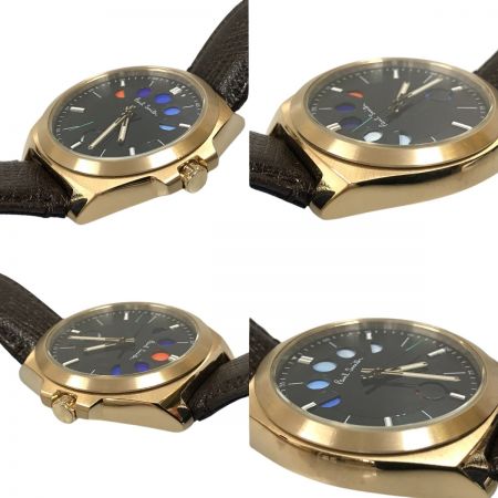  Paul Smith ポールスミス ファイブアイズ  腕時計 クォーツ F335-T021476 ゴールド/ブラウン