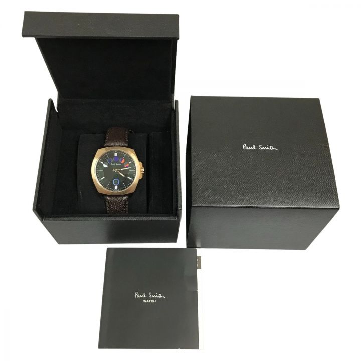 Paul Smith ポールスミス ファイブアイズ 腕時計 クォーツ F335-T021476 ゴールド/ブラウン｜中古｜なんでもリサイクルビッグバン