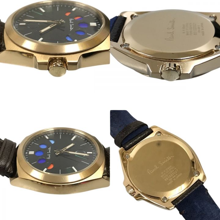 Paul Smith ポールスミス ファイブアイズ 腕時計 クォーツ F335-T021476 ゴールド/ブラウン｜中古｜なんでもリサイクルビッグバン