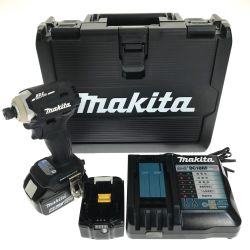 ## MAKITA マキタ 18V 充電式インパクトドライバー TD171DGX ブラック 充電器・充電池2個・ケース付 Bランク