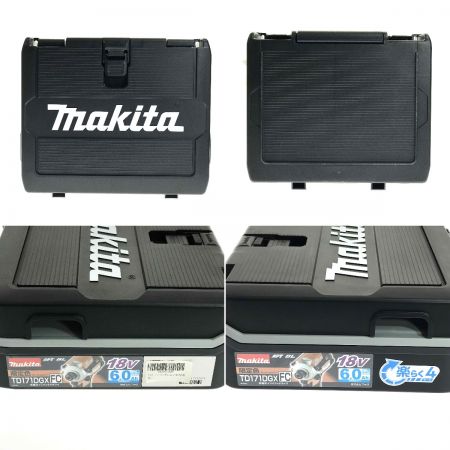  MAKITA マキタ 18V 充電式インパクトドライバー TD171DGX ブラック 充電器・充電池2個・ケース付