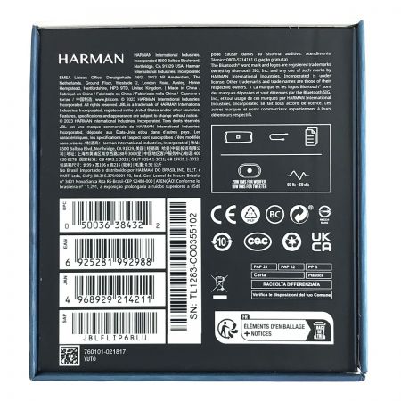  JBL ジェー・ビー・エル JBL FLIP6 ブルー Bluetoothスピーカー