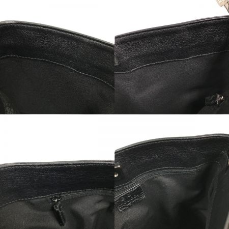  GUCCI グッチ ワンショルダーバッグ GG柄 ナイロン×レザー 143745 ブラック