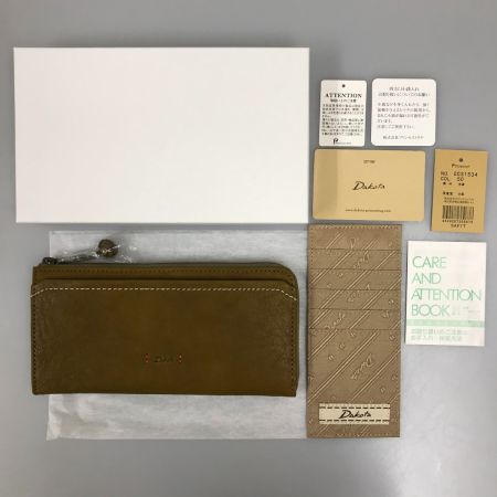  Dakota ダコタ ピアッタ L字ファスナー長財布 0031534 カーキーグリーン