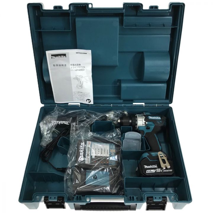 MAKITA マキタ 18V 充電式震動ドライバドリル HP486DRGX ブルー 
