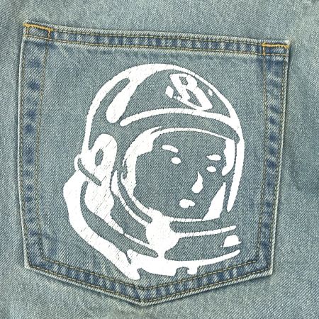  Ice Cream アイスクリーム ペイント ウォッシュド デニムパンツ ICJP223P001 スカイブルー Lサイズ