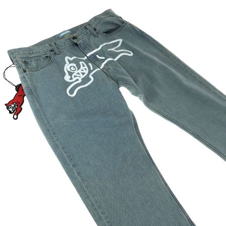  Ice Cream アイスクリーム ペイント ウォッシュド デニムパンツ ICJP223P001 スカイブルー Lサイズ