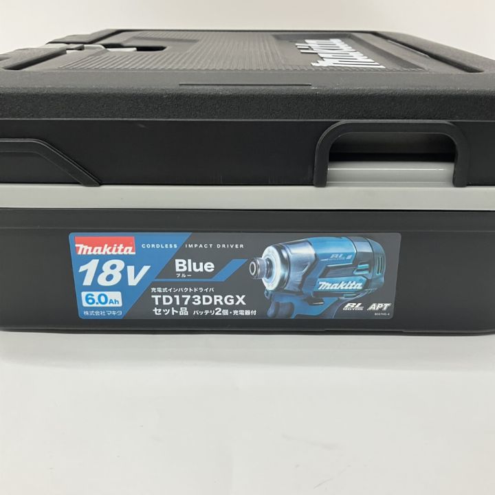 【引取限定】【中古】マキタ TD173DRGX インパクトドライバ 18V 6.0Ahバッテリー×2 充電器付 【ハンズクラフト宮崎新名爪店】 MAKITA マキタ 18V 充電式 インパクトドライバ TD173DRGX ブルー 未
