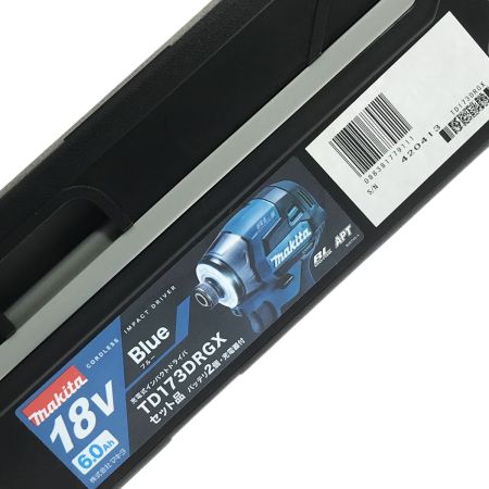 MAKITA マキタ 18V 充電式インパクトドライバ TD173DRGX ブルー 未開封 (1) TD173D