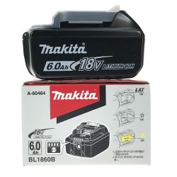 ## MAKITA マキタ 18v 6.0Ah リチウムイオンバッテリ BL1860B 純正バッテリ (3) 未使用品 Sランク