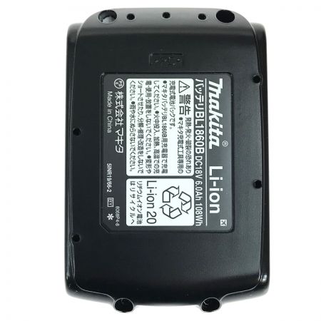  MAKITA マキタ 18v 6.0Ah リチウムイオンバッテリ BL1860B 純正バッテリ (5) 未使用品