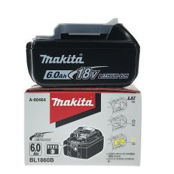 ## MAKITA マキタ 18v 6.0Ah リチウムイオンバッテリ BL1860B 純正バッテリ (2) 未使用品 Sランク