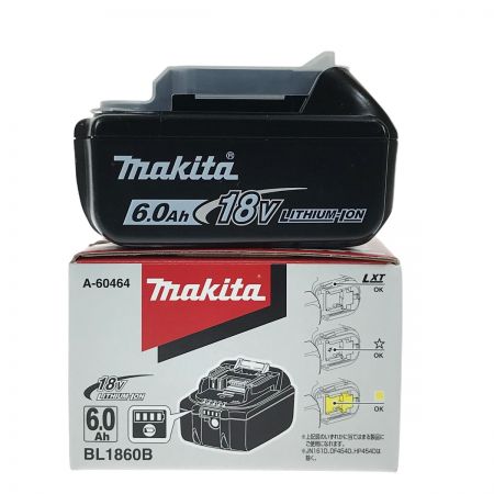  MAKITA マキタ 18v 6.0Ah リチウムイオンバッテリ BL1860B 純正バッテリ (2) 未使用品