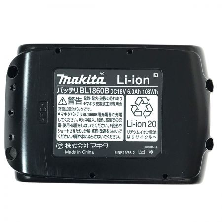  MAKITA マキタ 18v 6.0Ah リチウムイオンバッテリ BL1860B 純正バッテリ (4) 未使用品