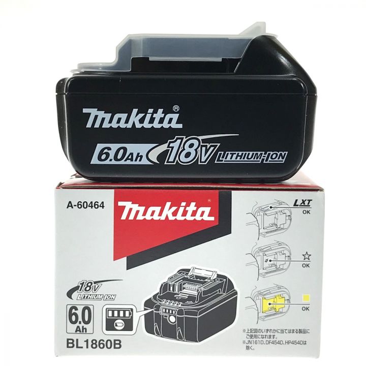 MAKITA マキタ 18v 6.0Ah リチウムイオンバッテリ BL1860B 純正 MAKITA マキタ 18v 6.0Ah リチウムイオンバッテリ BL1860B 純正
