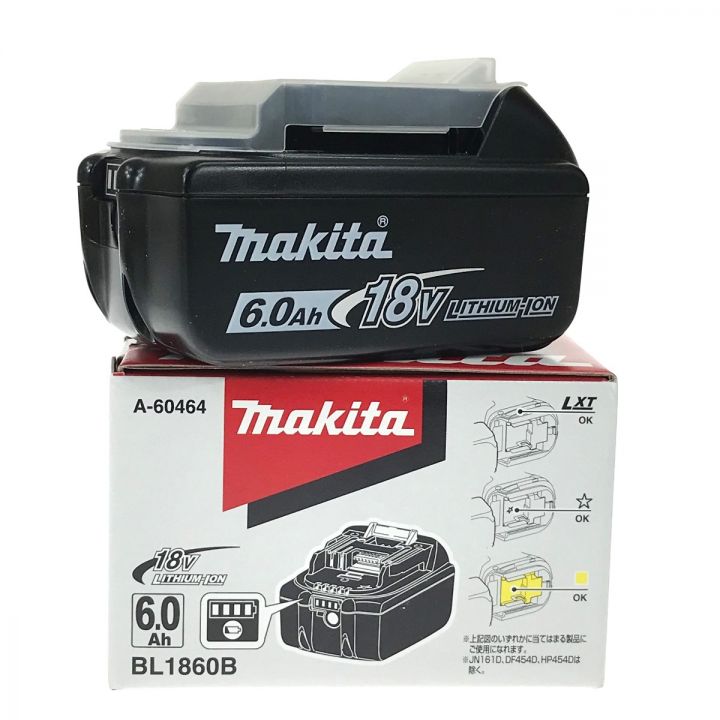MAKITA マキタ 18v 6.0Ah リチウムイオンバッテリ BL1860B 純正  