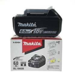 ## MAKITA マキタ 18v 6.0Ah リチウムイオンバッテリ BL1860B 純正バッテリ (3) Sランク