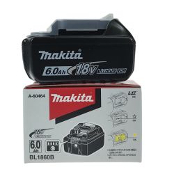 ## MAKITA マキタ 18v 6.0Ah リチウムイオンバッテリ BL1860B 純正バッテリ (1) 未使用品 Sランク