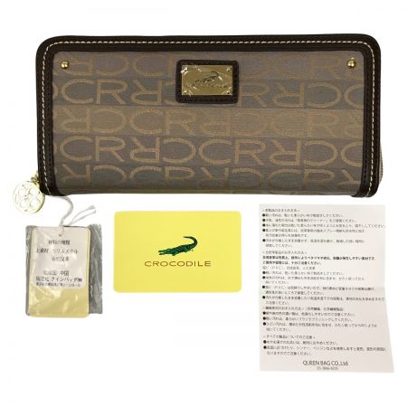  CROCODILE ラウンドファスナー長財布 11294-42