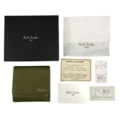  Paul Smith ポールスミス 2つ折り財布 BPS204 カーキ