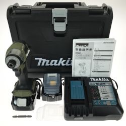 ## MAKITA マキタ 18V 充電式インパクトドライバ TD173DRGXO オリーブ 充電器・充電池2個・ケース付 Sランク