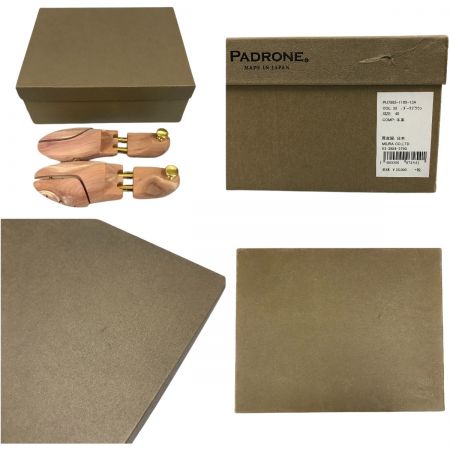  PADRONE パドローネ バックジップブーツEX SIZE40 25cm PU7885-1105-13A ダークブラウン