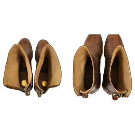  PADRONE パドローネ バックジップブーツEX SIZE40 25cm PU7885-1105-13A ダークブラウン