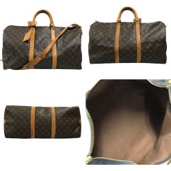 ## LOUIS VUITTON ルイヴィトン モノグラム キーポル 50 ボストンバッグ ジャンク品 M41426 ブラウン Cランク