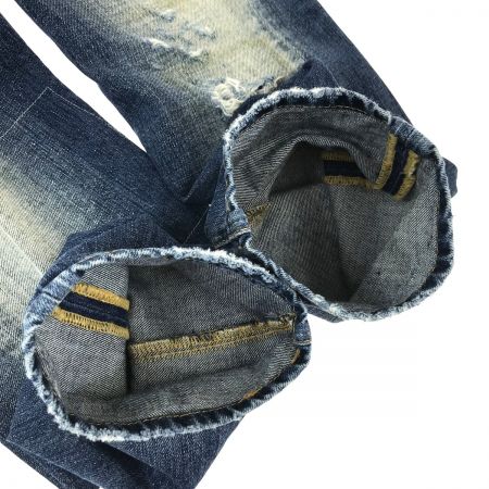  Dsquared2 ディースクエアード ダメージ加工デニムパンツ S71LA0435 インディゴ メンズ46