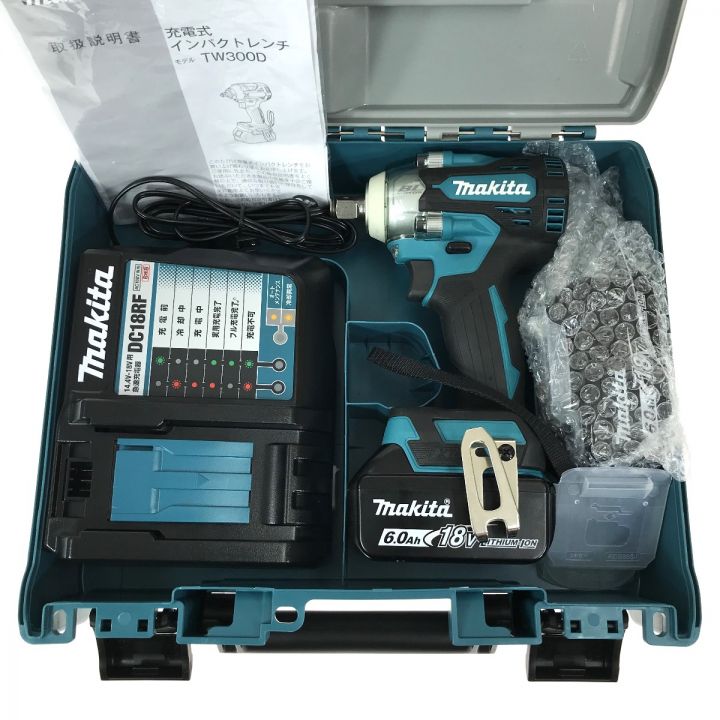 MAKITA マキタ 充電式インパクトレンチ 18V TW300DRGX ブルー 充電器・充電池2個・ケース付｜中古｜なんでもリサイクルビッグバン