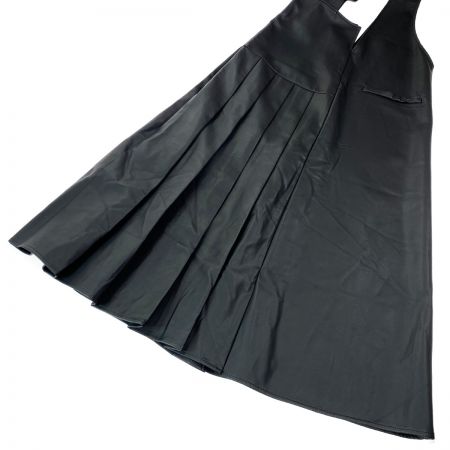  ESICA エシカ アシンメトリー エコレザー ジャンパースカート ブラック Mサイズ