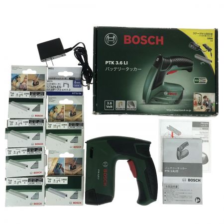  BOSCH ボッシュ コードレスタッカー PTK3.6LI ステープル付属