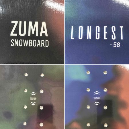  ZUMA ツマ スノーボード LONGEST 58 スノーボード板 単品