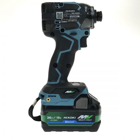  HiKOKI ハイコーキ 36V コードレスインパクトドライバ WH36DC セームブルー 充電器・充電池2個・ケース付