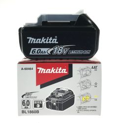 ## MAKITA マキタ 18v 6.0Ah リチウムイオンバッテリ BL1860B 純正バッテリ (4) Sランク
