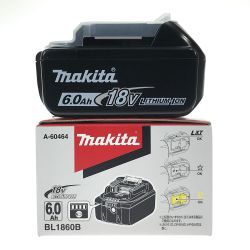 ## MAKITA マキタ 18v 6.0Ah リチウムイオンバッテリ BL1860B 純正バッテリ (5) Sランク