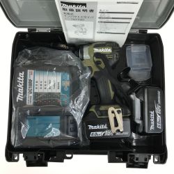 ## MAKITA マキタ 18V 充電式インパクトドライバ TD173DRGXO オリーブ 充電器・充電池2個・ケース付 (3) Sランク